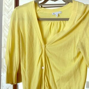 Yellow Gap cardigan